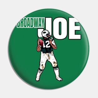 Jets Broadway Joe Namath 12 Pin