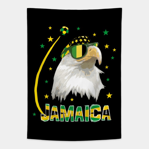 Jamaica Soccer T-Shirt Tapestry by Nerd_art