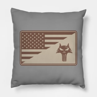 US K9 Handler Patch (desert subdued) Pillow