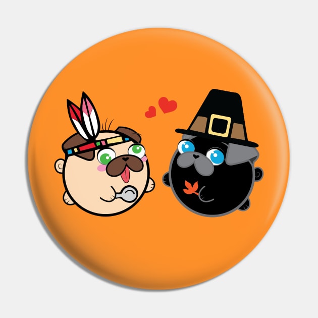 Poopy & Doopy - Thanksgiving Pin by Poopy_And_Doopy