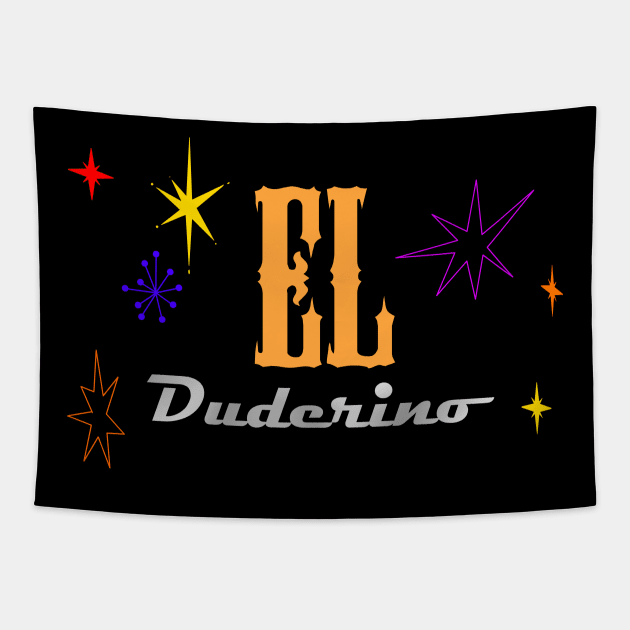 El Duderino (transparent) Tapestry by Stupiditee