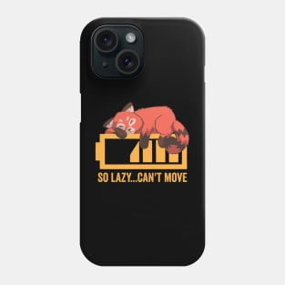 Lazy Red Panda Phone Case