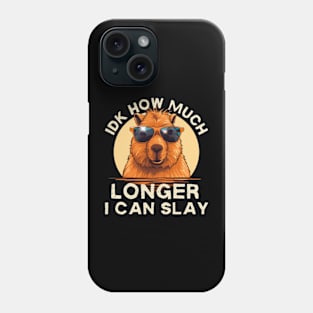 Funny Meme Capybara Design Phone Case