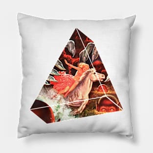 Beautiful Blonde Girl probably a Princess, the truth is I don't know Fantasy Retro Magic Pillow