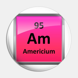 Americium Periodic Table Element Symbol Pin