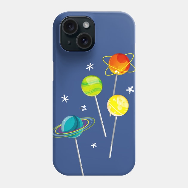 Candy Planets Phone Case by masslos