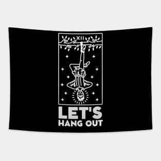 Let's Hang Out. The Hanged Man Tarot Card Tapestry