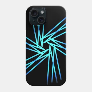 Modern glowing geometric shape Phone Case