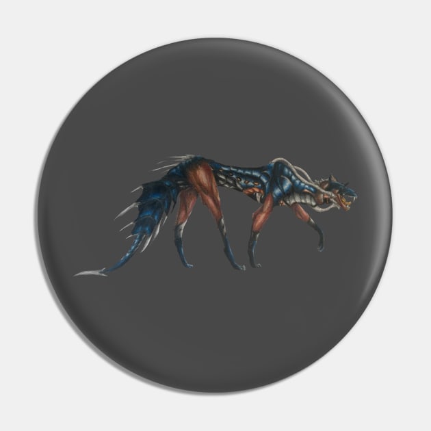 Cyborg dog Pin by Innominatam Designs