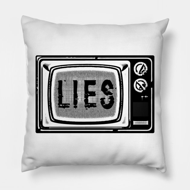 The Media Lies Pillow by CANJ72