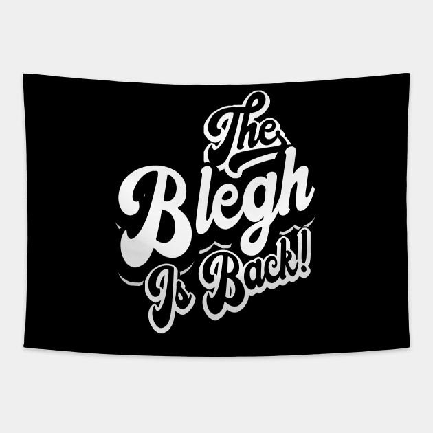 The Blegh Is Back! Metal Music Fan Tapestry by Gothic Rose Designs
