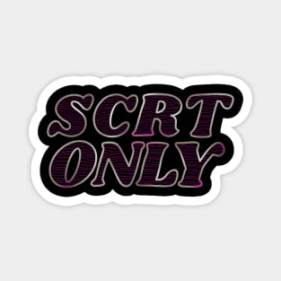 scrt only vintage logo Magnet