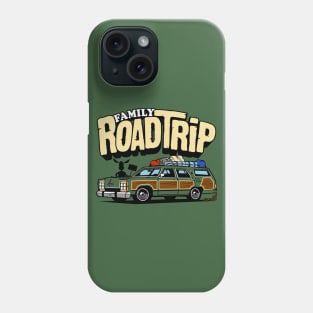 Funny Family Road Trip in the Vintage Truckster Queen Station Wagon Phone Case