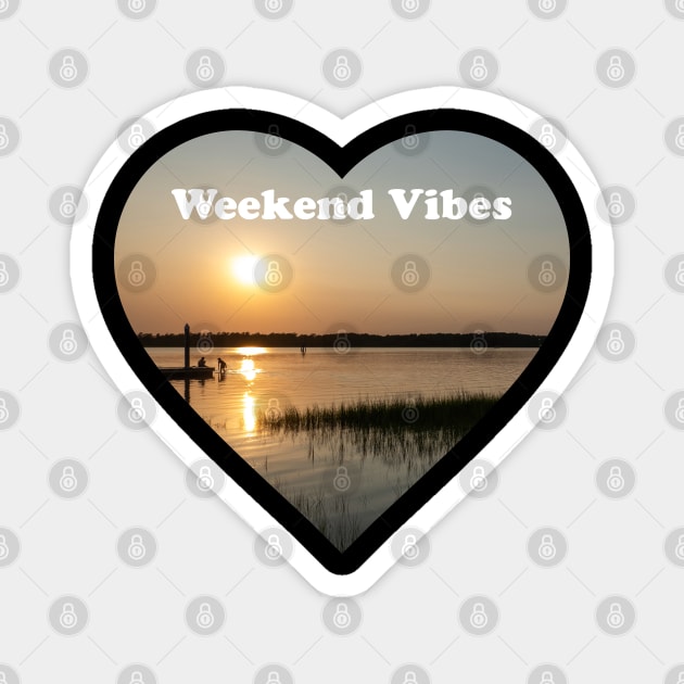 Weekend Vibes - Time for you Magnet by Suncatcher Photos - Apparel - Home Decor