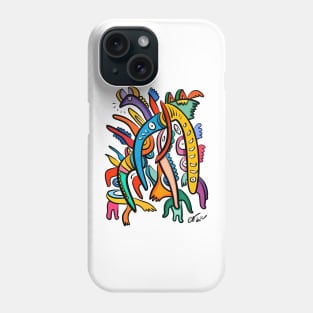 Colorful Graffiti Monsters Phone Case