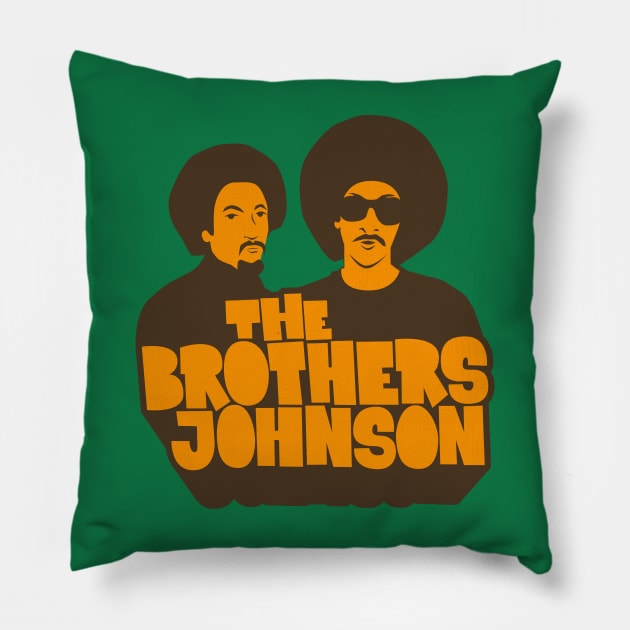 Get Da Funk Out Ma Face - The Johnson Brothers Pillow by Boogosh