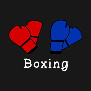 blue vs red boxing glove shirt T-Shirt