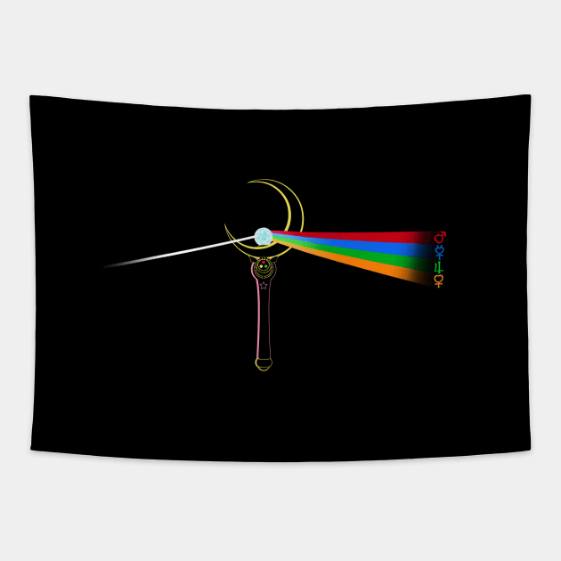 Dark Side of the Moon Crystal Tapestry by GoldenLegend