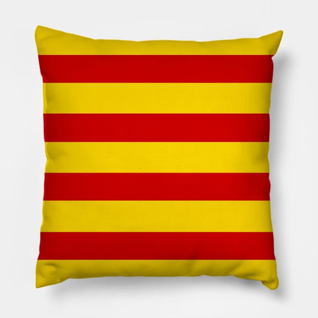 Catalonia Flag Pillow by Historia