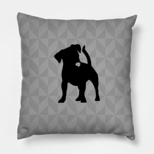 Jack Russell Terrier Dog Lover Gift - Scandi Geometric Silhouette Pillow