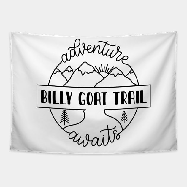 Billy Goat trail hiker gift for climber. Perfect present for mother dad friend him or her Tapestry by SerenityByAlex