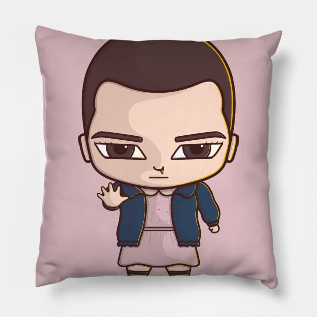 Eleven stranger things Pillow by PNKid