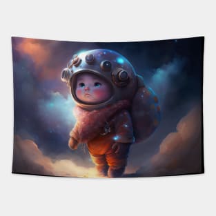 Exploring the Stars: A Boy's Dream Come True - Cosmic Cuties #4 Tapestry