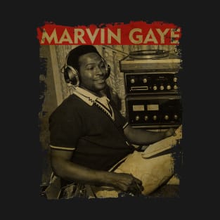 TEXTURE ART-Marvin Gaye - RETRO STYLE 1 T-Shirt
