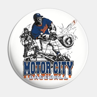 Motor City Big Stick Baseball Slugger Pin