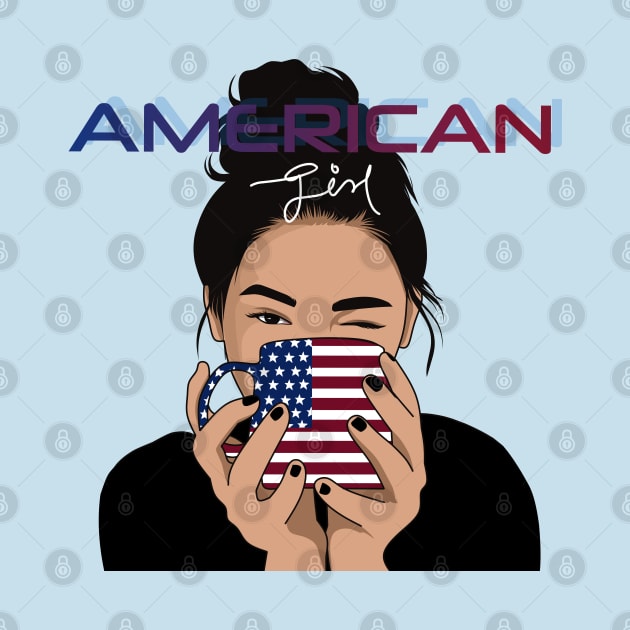 American girl by DG vectors