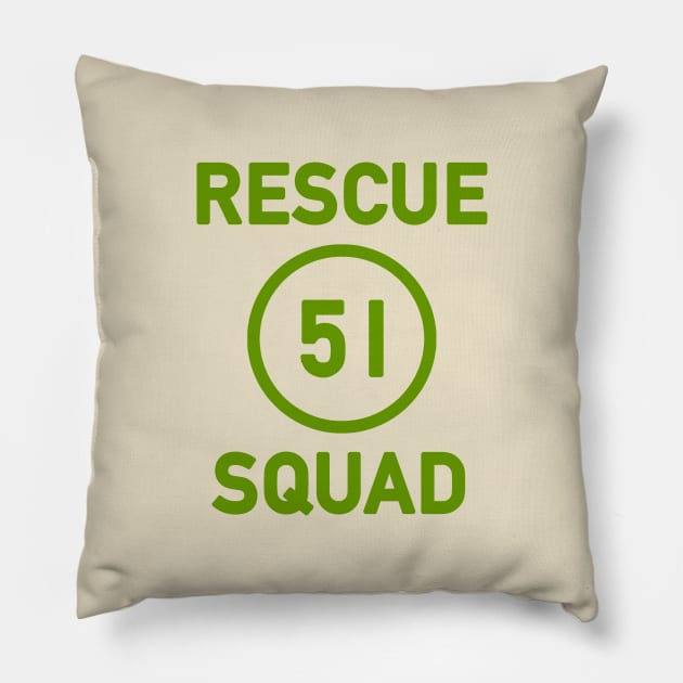 Squad 51 Pillow by Vandalay Industries