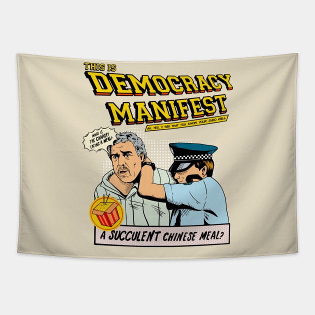 Democracy Manifest - Retro Tapestry by sobermacho