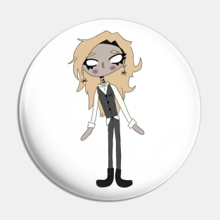 Ghosty rock chick Pin