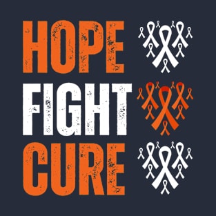 Hope Fight Cure Multiple Sclerosis Awareness T-Shirt