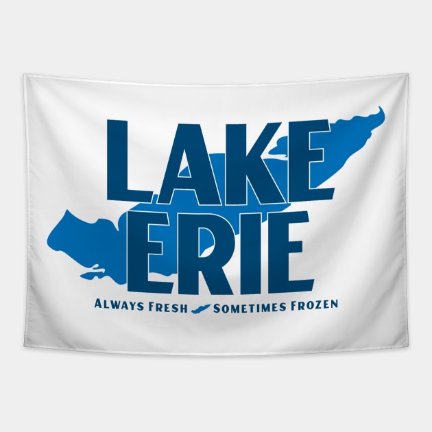 Lake Erie - Always Fresh, Sometimes Frozen Tapestry by mbloomstine