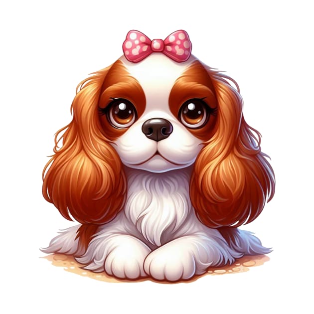 Cute Cavalier King Charles spaniel by Dmytro