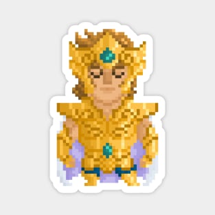 Pixel 8-bit Saint Seiya Leo Magnet