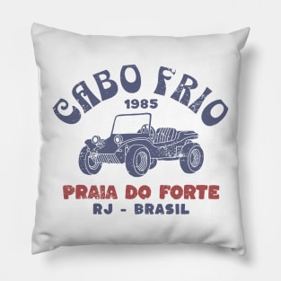 Cabo frio praia do forte vintage retro anos 80 bugre Pillow