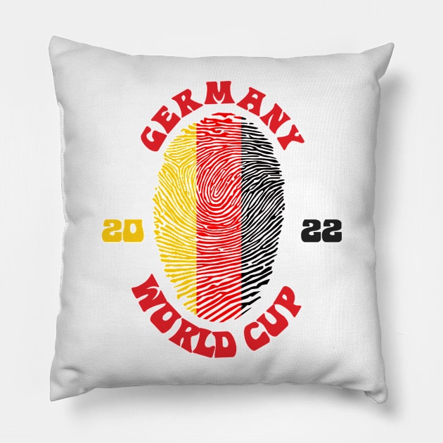 Germany World Cup 2022 Pillow by Lotemalole