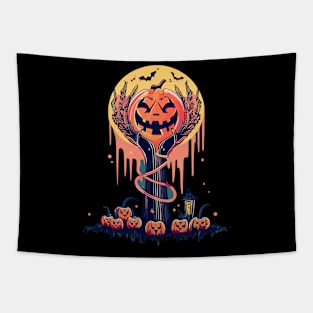 "Bloody Halloween Moon" design Tapestry
