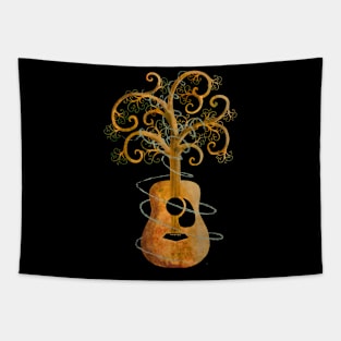 Guitar Tree Tapestry