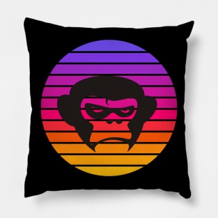 monkey bored face Pillow