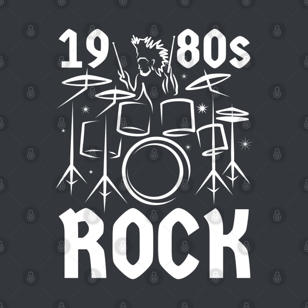 1980s Rock Music Drummer by dkdesigns27