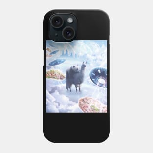 Space Panda Riding Llama Unicorn - Pizza & Taco Phone Case