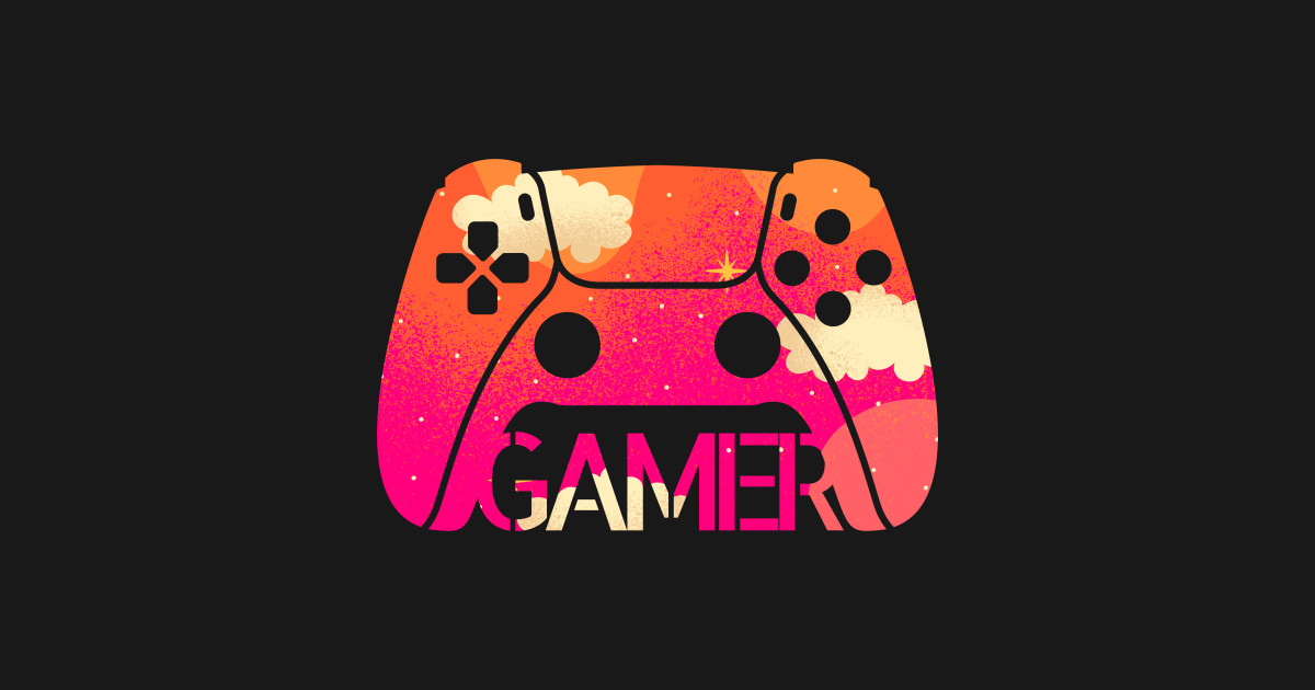 Gamer Controller Silhouette - Ps5 Controller - T-Shirt | TeePublic