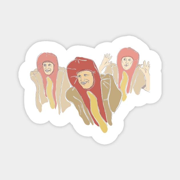 Tim Robinson Hot Dog Front Magnet by nicole.prior@gmail.com