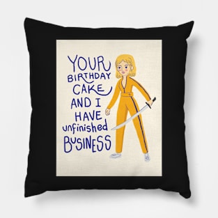 Tarantino Birthday Cards - Kill Bill 1 Pillow