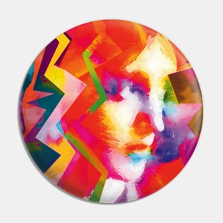 Virginia Woolf IV - Art by Zoran Maslic Pin