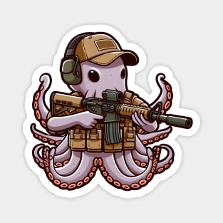 Tactical Octopus Adventure Tee: Where Intelligence Meets Style Magnet