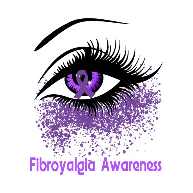 Fibromyalgia Awareness T-Shirt Perfect Eyes For Women by danielsho90